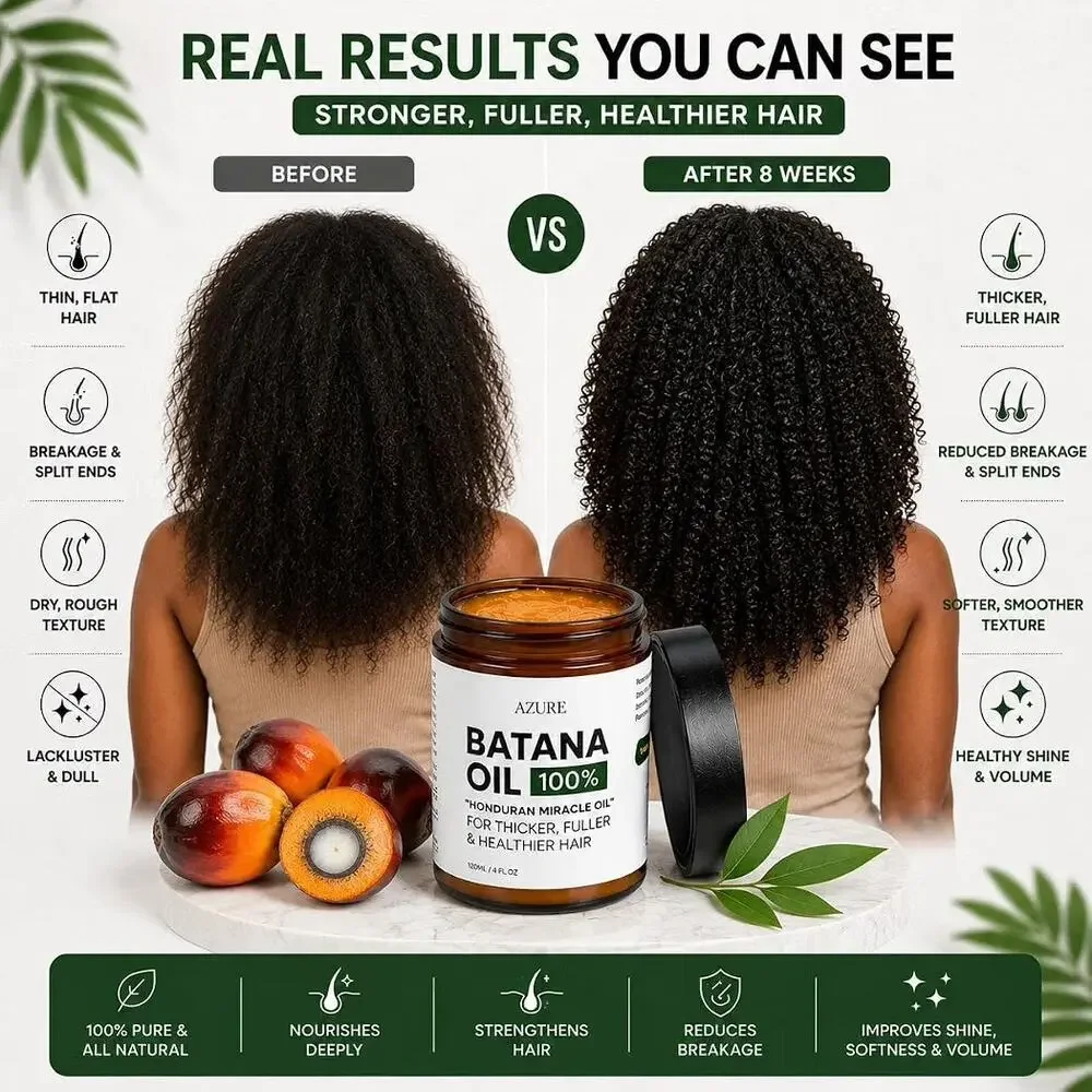 AZURE Batana Oil Paste for Hair Growth, 100% Pure Batana Paste